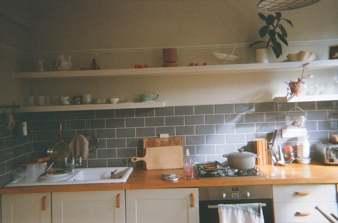 Kitchen shelves